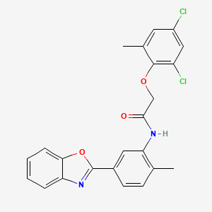 N-[5-(1,3-benzoxazol-2-yl)-2-methylphenyl]-2-(2,4-dichloro-6-methylphenoxy)acetamide
