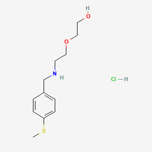 molecular formula C12H20ClNO2S B4832334 2-(2-{[4-(methylthio)benzyl]amino}ethoxy)ethanol hydrochloride 