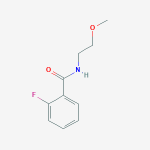 molecular formula C10H12FNO2 B4832354 2-fluoro-N-(2-methoxyethyl)benzamide 