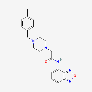 N-2,1,3-benzoxadiazol-4-yl-2-[4-(4-methylbenzyl)-1-piperazinyl]acetamide