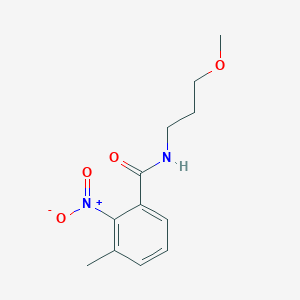 molecular formula C12H16N2O4 B4832374 N-(3-methoxypropyl)-3-methyl-2-nitrobenzamide 