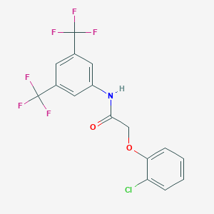 molecular formula C16H10ClF6NO2 B4832387 N-[3,5-bis(trifluoromethyl)phenyl]-2-(2-chlorophenoxy)acetamide 