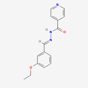 molecular formula C15H15N3O2 B4832419 N'-(3-ethoxybenzylidene)isonicotinohydrazide 