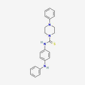 N-(4-anilinophenyl)-4-phenyl-1-piperazinecarbothioamide