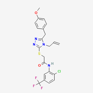 2-{[4-allyl-5-(4-methoxybenzyl)-4H-1,2,4-triazol-3-yl]thio}-N-[2-chloro-5-(trifluoromethyl)phenyl]acetamide