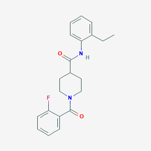 N-(2-ethylphenyl)-1-(2-fluorobenzoyl)-4-piperidinecarboxamide