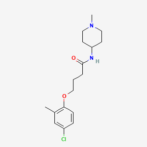 4-(4-chloro-2-methylphenoxy)-N-(1-methyl-4-piperidinyl)butanamide