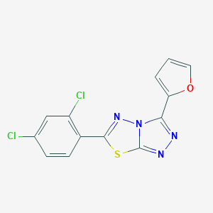 molecular formula C13H6Cl2N4OS B483247 6-(2,4-Dichlorophenyl)-3-(2-furyl)[1,2,4]triazolo[3,4-b][1,3,4]thiadiazole CAS No. 585551-09-3