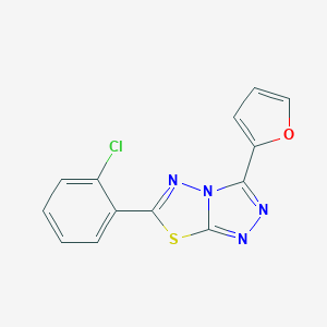 molecular formula C13H7ClN4OS B483249 6-(2-Chlorophenyl)-3-(2-furyl)[1,2,4]triazolo[3,4-b][1,3,4]thiadiazole CAS No. 515875-34-0