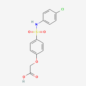 (4-{[(4-chlorophenyl)amino]sulfonyl}phenoxy)acetic acid