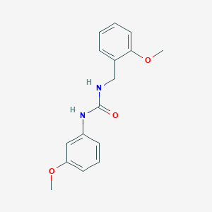 molecular formula C16H18N2O3 B4832550 N-(2-methoxybenzyl)-N'-(3-methoxyphenyl)urea 