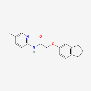 2-(2,3-dihydro-1H-inden-5-yloxy)-N-(5-methyl-2-pyridinyl)acetamide