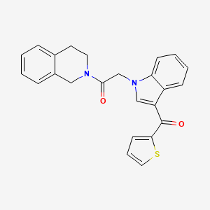 {1-[2-(3,4-dihydro-2(1H)-isoquinolinyl)-2-oxoethyl]-1H-indol-3-yl}(2-thienyl)methanone