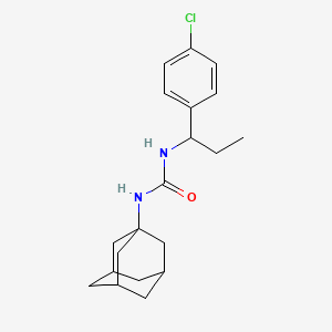 molecular formula C20H27ClN2O B4832575 N-1-adamantyl-N'-[1-(4-chlorophenyl)propyl]urea 