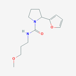 2-(2-furyl)-N-(3-methoxypropyl)-1-pyrrolidinecarboxamide