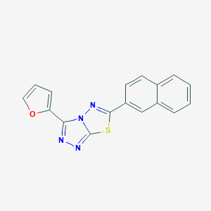 molecular formula C17H10N4OS B483260 3-(2-Furyl)-6-(2-naphthyl)[1,2,4]triazolo[3,4-b][1,3,4]thiadiazole CAS No. 878433-22-8