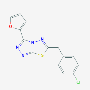 6-(4-Chlorobenzyl)-3-(2-furyl)[1,2,4]triazolo[3,4-b][1,3,4]thiadiazole