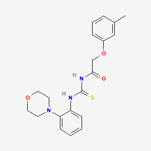 molecular formula C20H23N3O3S B4832649 2-(3-methylphenoxy)-N-({[2-(4-morpholinyl)phenyl]amino}carbonothioyl)acetamide 