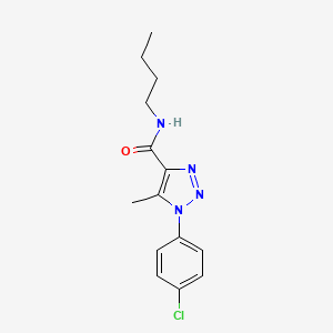 molecular formula C14H17ClN4O B4832653 N-butyl-1-(4-chlorophenyl)-5-methyl-1H-1,2,3-triazole-4-carboxamide 