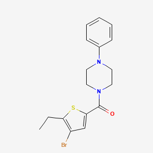 1-[(4-bromo-5-ethyl-2-thienyl)carbonyl]-4-phenylpiperazine