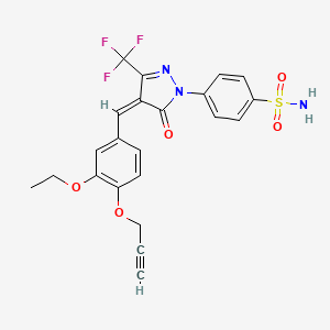 4-[4-[3-ethoxy-4-(2-propyn-1-yloxy)benzylidene]-5-oxo-3-(trifluoromethyl)-4,5-dihydro-1H-pyrazol-1-yl]benzenesulfonamide