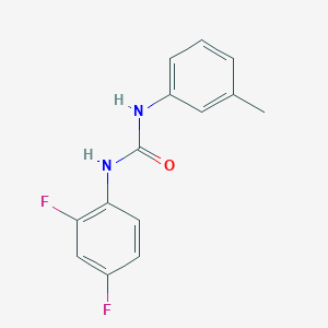 molecular formula C14H12F2N2O B4832768 N-(2,4-difluorophenyl)-N'-(3-methylphenyl)urea 