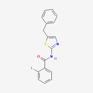 molecular formula C17H13IN2OS B4832796 N-(5-benzyl-1,3-thiazol-2-yl)-2-iodobenzamide 