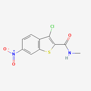 molecular formula C10H7ClN2O3S B4832811 3-chloro-N-methyl-6-nitro-1-benzothiophene-2-carboxamide 