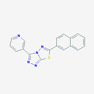 6-(2-Naphthyl)-3-(3-pyridinyl)[1,2,4]triazolo[3,4-b][1,3,4]thiadiazole