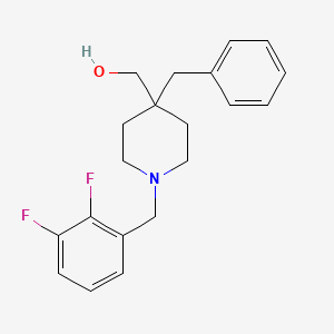 molecular formula C20H23F2NO B4832837 [4-benzyl-1-(2,3-difluorobenzyl)-4-piperidinyl]methanol 