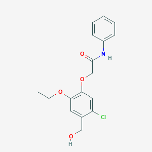 2-[5-chloro-2-ethoxy-4-(hydroxymethyl)phenoxy]-N-phenylacetamide