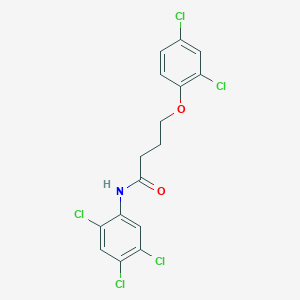 molecular formula C16H12Cl5NO2 B4832844 4-(2,4-dichlorophenoxy)-N-(2,4,5-trichlorophenyl)butanamide 