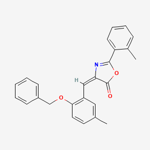 4-[2-(benzyloxy)-5-methylbenzylidene]-2-(2-methylphenyl)-1,3-oxazol-5(4H)-one