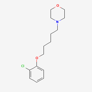 molecular formula C15H22ClNO2 B4832891 4-[5-(2-chlorophenoxy)pentyl]morpholine 