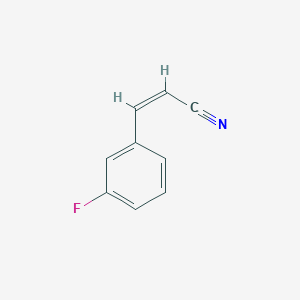 molecular formula C9H6FN B048329 (Z)-3-(3-fluorophenyl)acrylonitrile CAS No. 115665-80-0