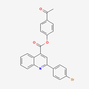 molecular formula C24H16BrNO3 B4832964 4-acetylphenyl 2-(4-bromophenyl)-4-quinolinecarboxylate 