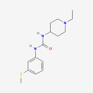 molecular formula C15H23N3OS B4832995 N-(1-ethyl-4-piperidinyl)-N'-[3-(methylthio)phenyl]urea 