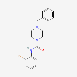 molecular formula C18H20BrN3O B4833022 4-benzyl-N-(2-bromophenyl)-1-piperazinecarboxamide 