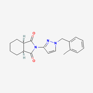 (3aR,7aS)-2-[1-(2-methylbenzyl)-1H-pyrazol-3-yl]hexahydro-1H-isoindole-1,3(2H)-dione