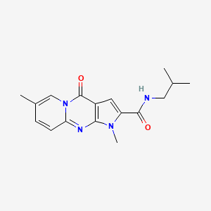 molecular formula C17H20N4O2 B4833071 N-isobutyl-1,7-dimethyl-4-oxo-1,4-dihydropyrido[1,2-a]pyrrolo[2,3-d]pyrimidine-2-carboxamide 