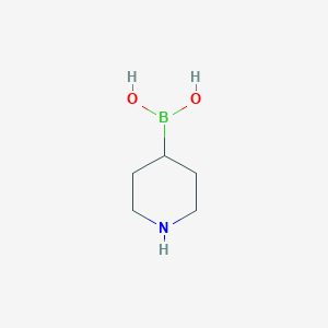 molecular formula C5H12BNO2 B048331 哌啶-4-硼酸 CAS No. 120347-72-0