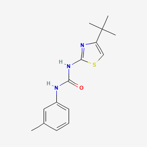 molecular formula C15H19N3OS B4833141 N-(4-tert-butyl-1,3-thiazol-2-yl)-N'-(3-methylphenyl)urea 