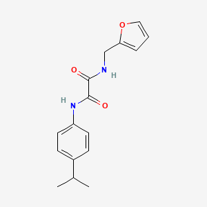 molecular formula C16H18N2O3 B4833165 N-(2-furylmethyl)-N'-(4-isopropylphenyl)ethanediamide 