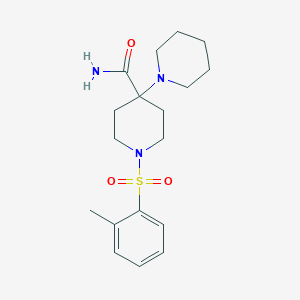 1'-[(2-methylphenyl)sulfonyl]-1,4'-bipiperidine-4'-carboxamide