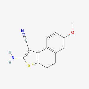 molecular formula C14H12N2OS B4833201 2-amino-7-methoxy-4,5-dihydronaphtho[2,1-b]thiophene-1-carbonitrile 