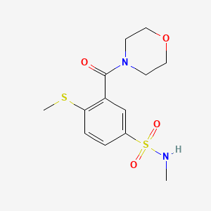 N-methyl-4-(methylthio)-3-(4-morpholinylcarbonyl)benzenesulfonamide