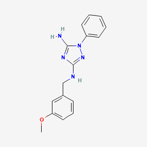 N~3~-(3-methoxybenzyl)-1-phenyl-1H-1,2,4-triazole-3,5-diamine