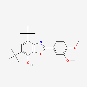 4,6-di-tert-butyl-2-(3,4-dimethoxyphenyl)-1,3-benzoxazol-7-ol