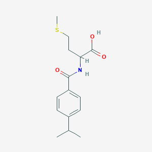 molecular formula C15H21NO3S B4833383 N-(4-isopropylbenzoyl)methionine 