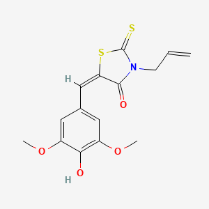 molecular formula C15H15NO4S2 B4833438 3-allyl-5-(4-hydroxy-3,5-dimethoxybenzylidene)-2-thioxo-1,3-thiazolidin-4-one 